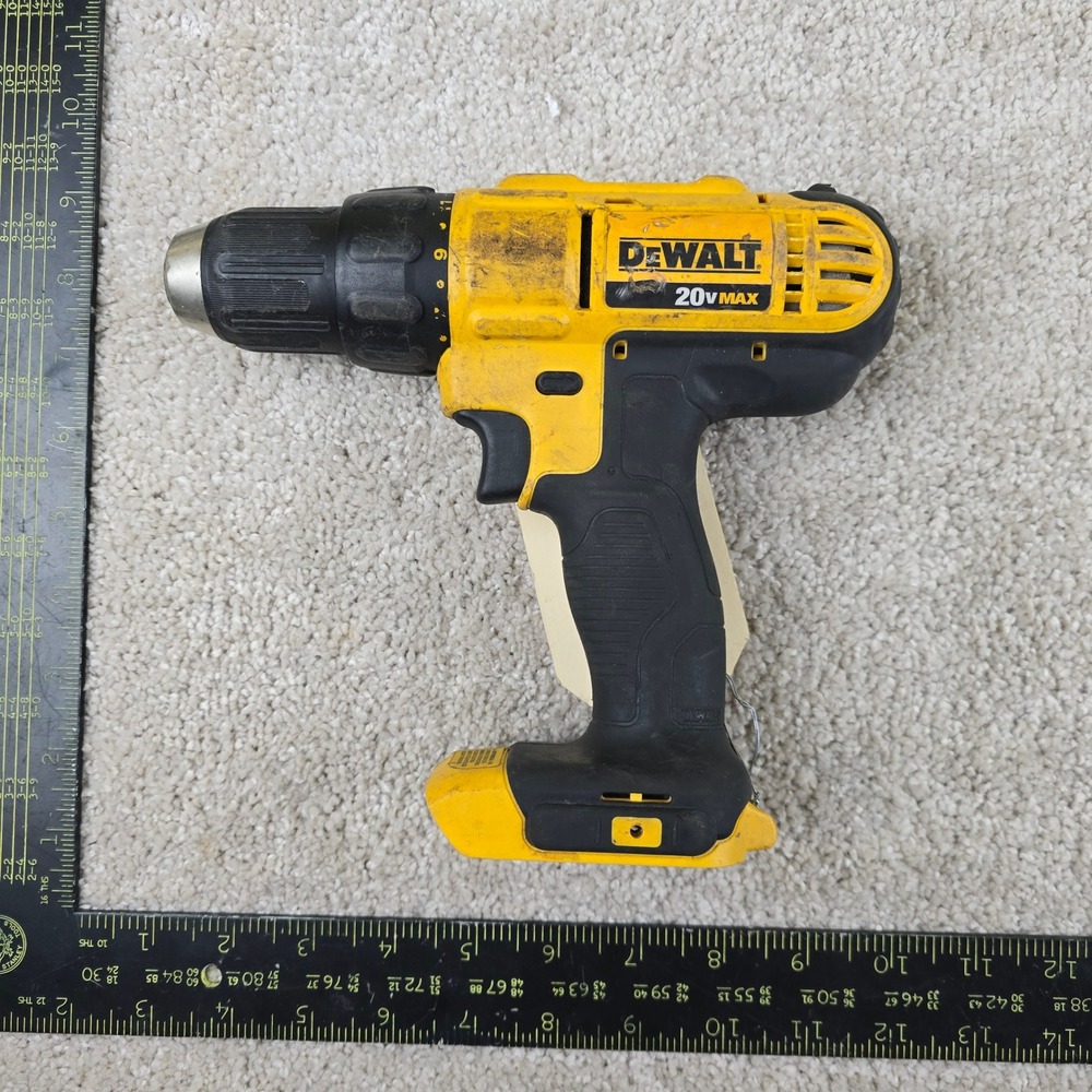 DeWalt Drill Driver Yellow DCD771 20V Max 1/2 Inch Cordless Power Tool Type 2